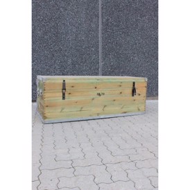 Kasse, træ, 57x155x57 cm, s.h.